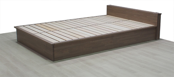 スノコベッド 収納 小上がり ヌック 収納 おしゃれ デザイン 飛騨フォレストオーダー 日本製 オイル仕上げ 図面 グレイッシュ グレー