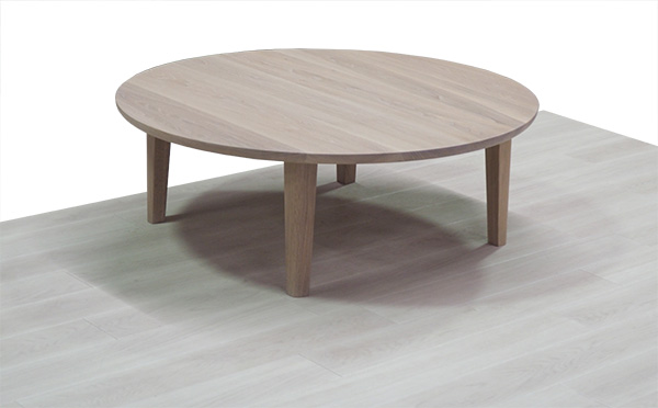 テーブル 丸テーブル 110 おしゃれ デザイン 飛騨フォレスト オーダー 日本製 ウレタン仕上げ ホワイト 白